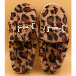 A.S.N.Y. Women Slippers Soft Plush SZ 7-8 Brown Cushion Cozy, Never‎ Worn.
